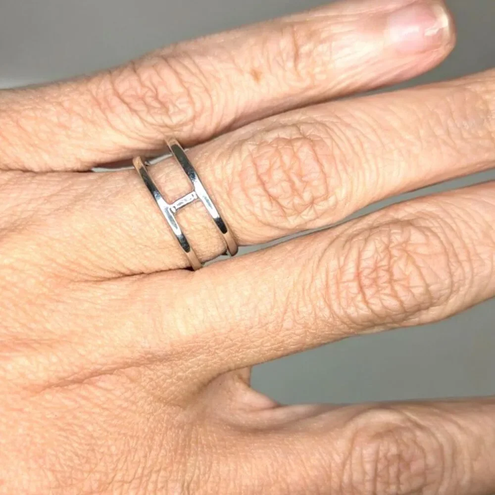 ⭐3/$30⭐ Double Band Bar Ring Minimalist Open Design Free Size